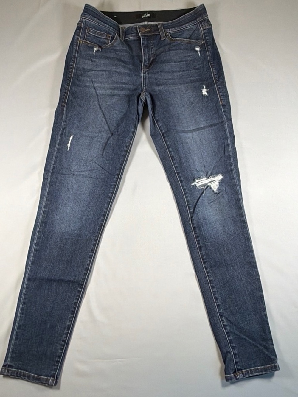 LuLaRoe Dark Blue Distressed Skinny Jeans